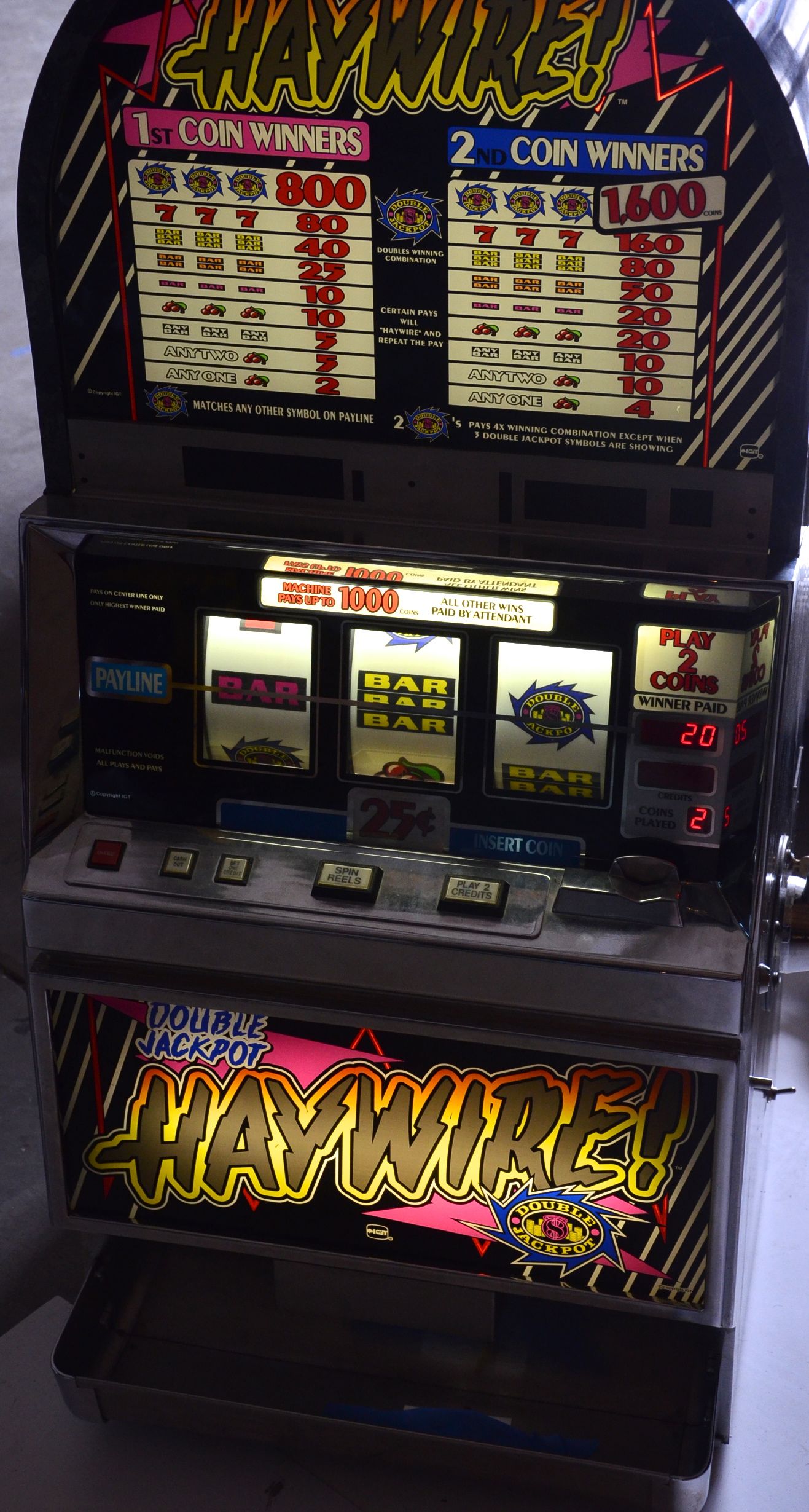 haywire slot machine las vegas 2024