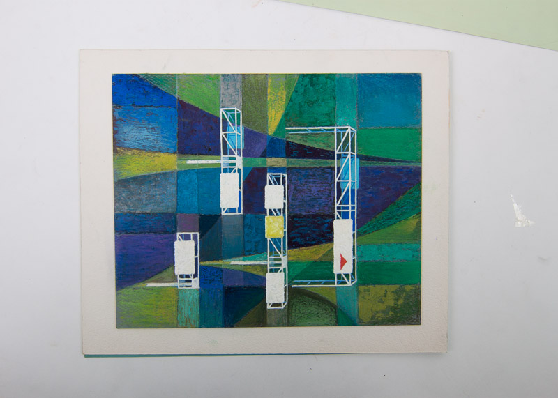 MidCentury Commercial Graphic Design Artworks EBTH