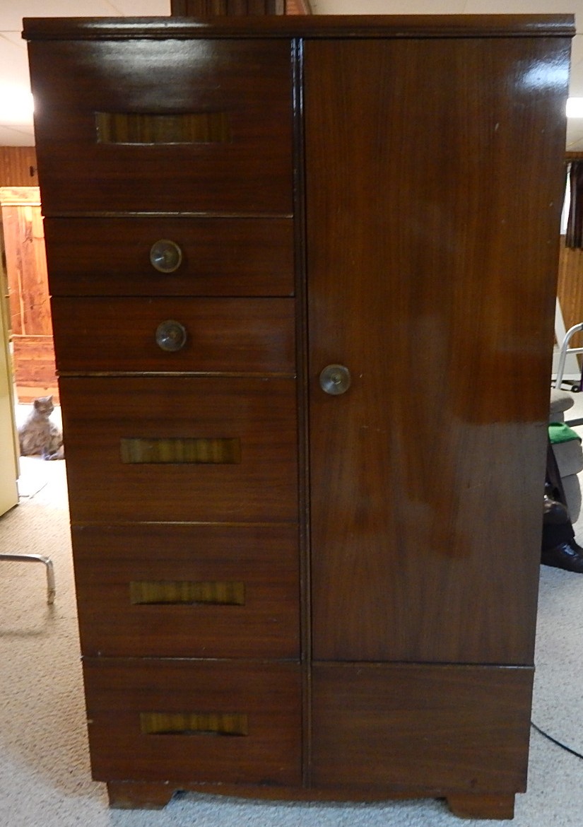 vintage art deco armoire