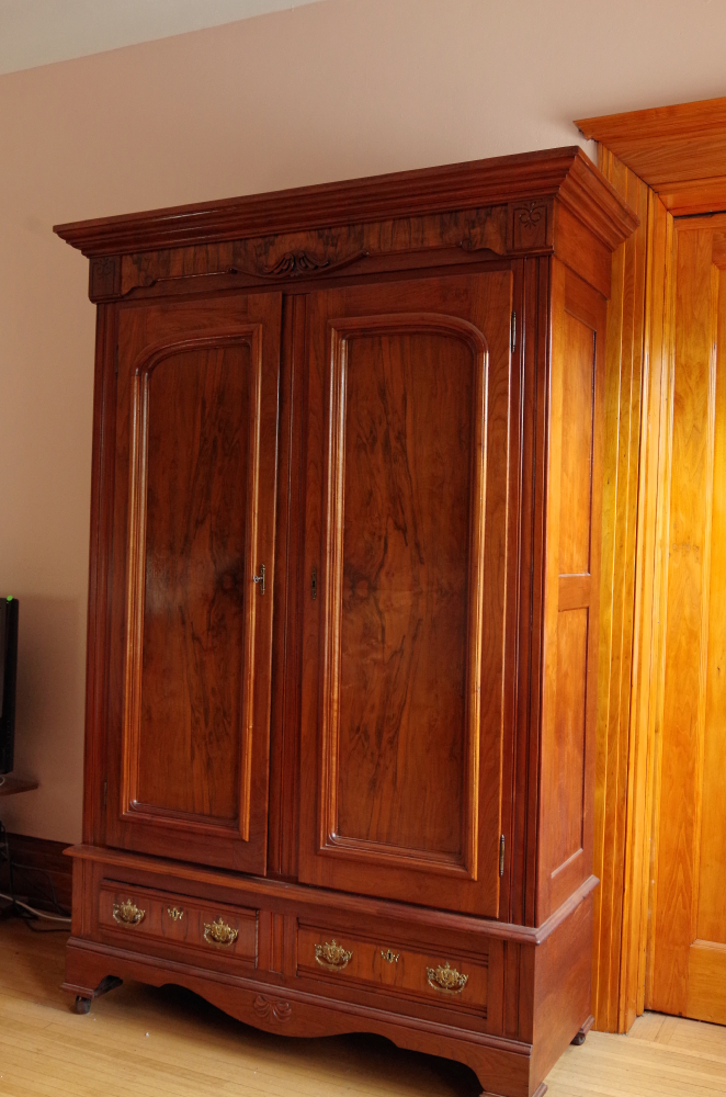 Antique Walnut Knock Down Wardrobe EBTH