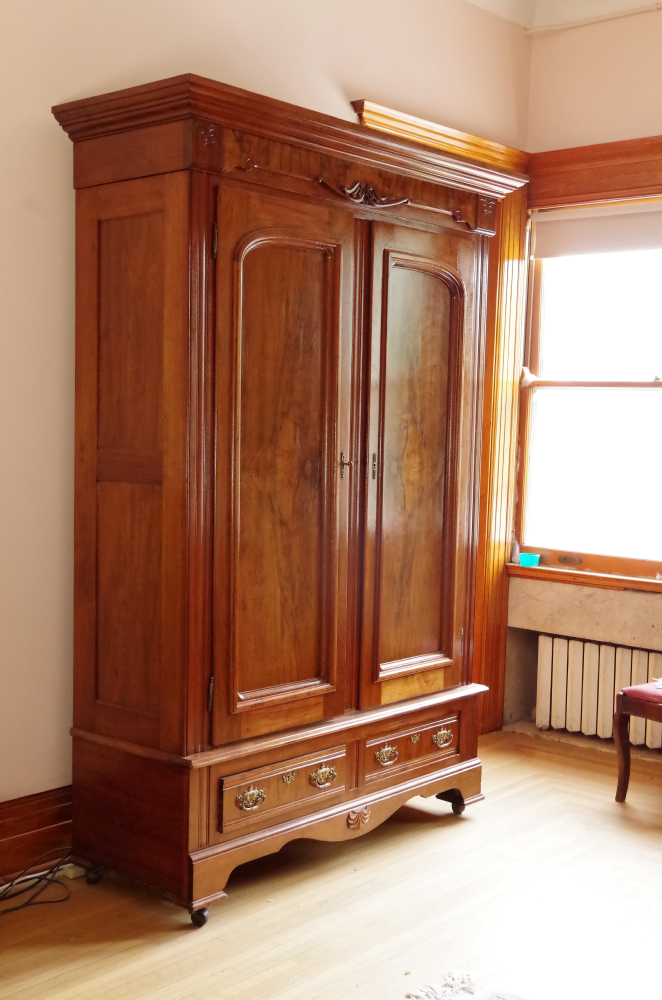 Antique Walnut Knock Down Wardrobe EBTH