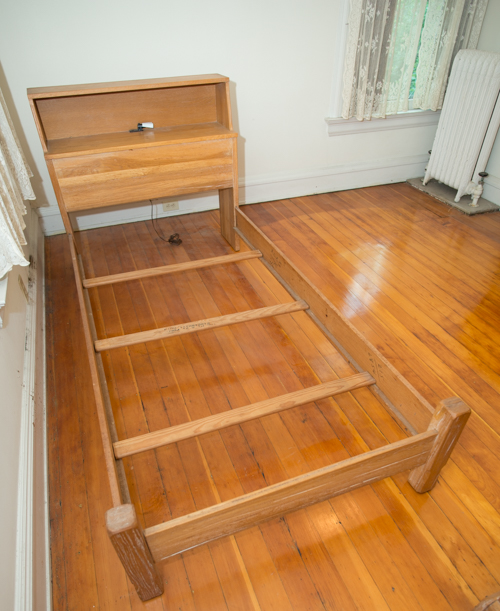 Vintage A. Brandt Ranch Oak Twin Bed EBTH