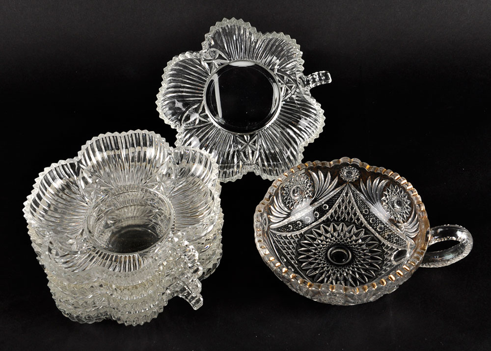 Cut Glass Nappy Dishes EBTH