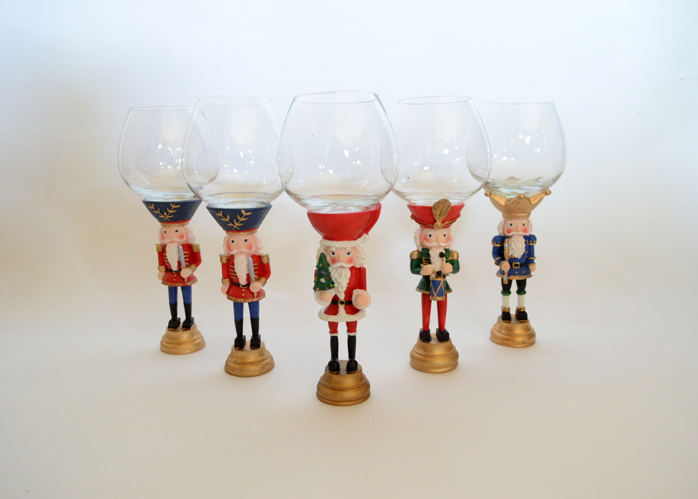 Collection of Nutcracker Wine Glasses EBTH