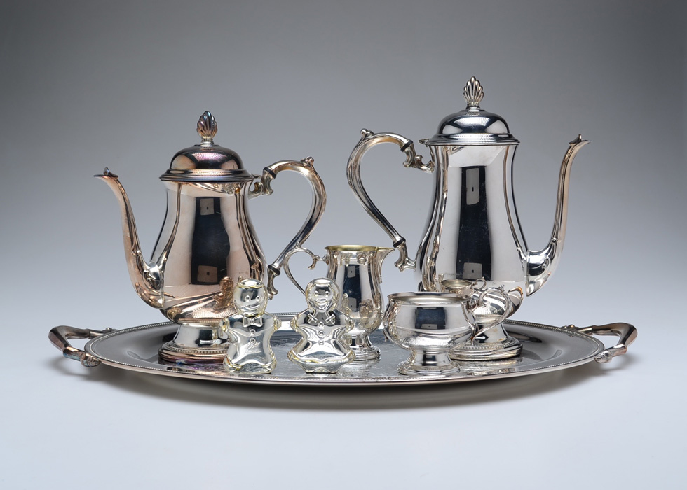 Silverplate Tea Set, Oneida EBTH