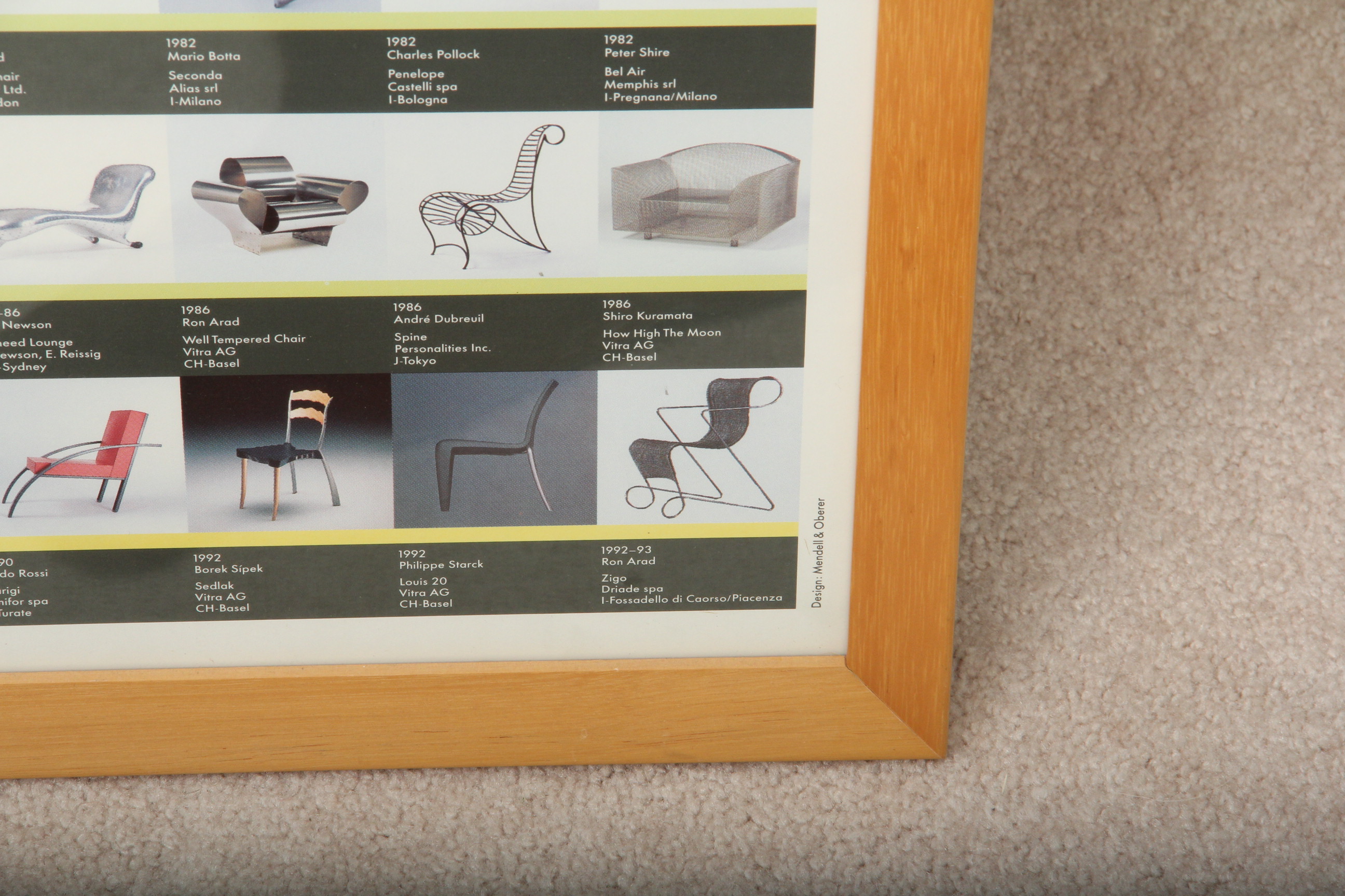 Vitra Design Museum Chair Collection Poster EBTH