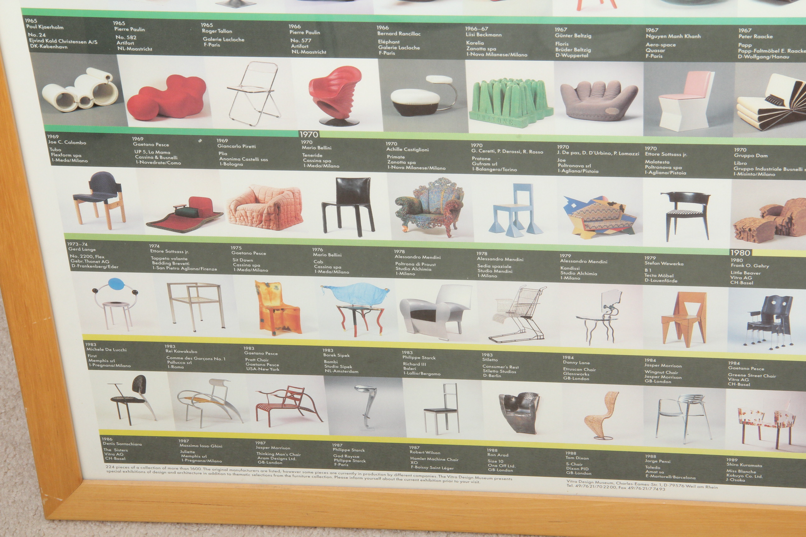Vitra Design Museum Chair Collection Poster EBTH