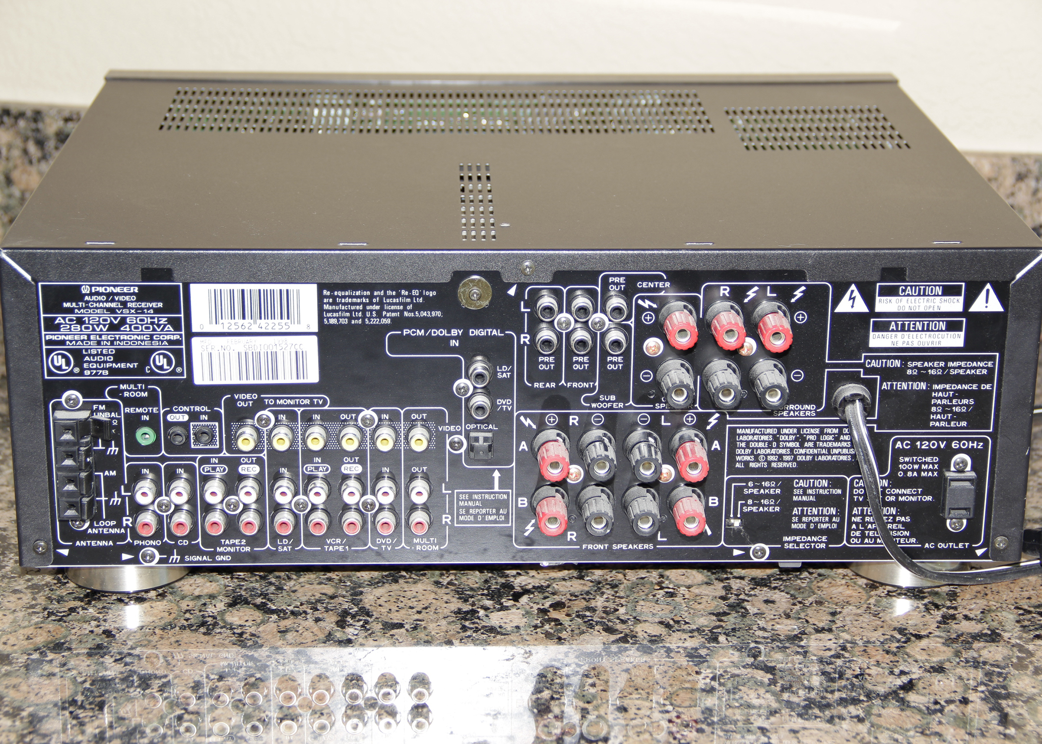 Pioneer Elite VSX14 Digital Sound Processor EBTH