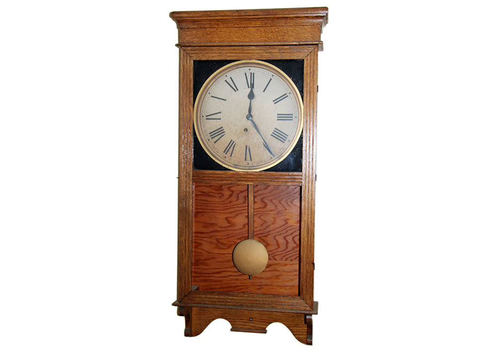 Antique Ingraham Regulator Wall Clock EBTH
