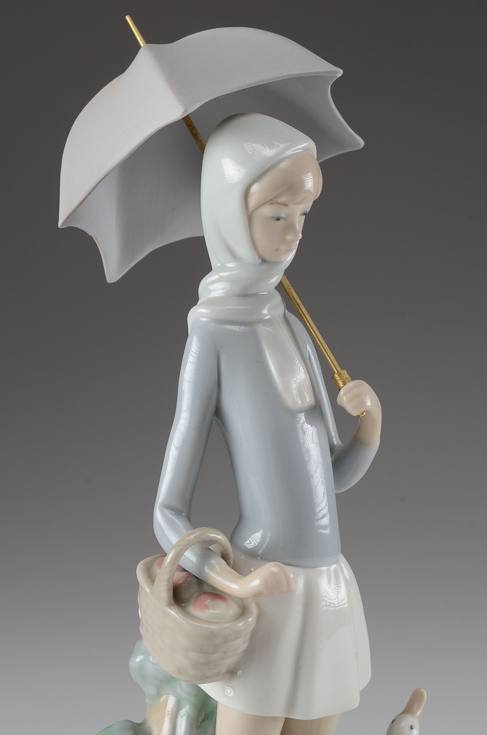 Lladro "Girl with Umbrella" 4510 Figurine EBTH