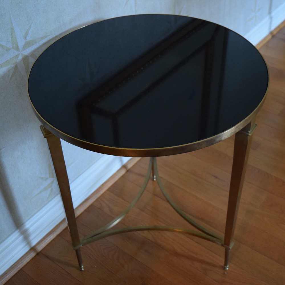 Granite Top Round Side Table EBTH