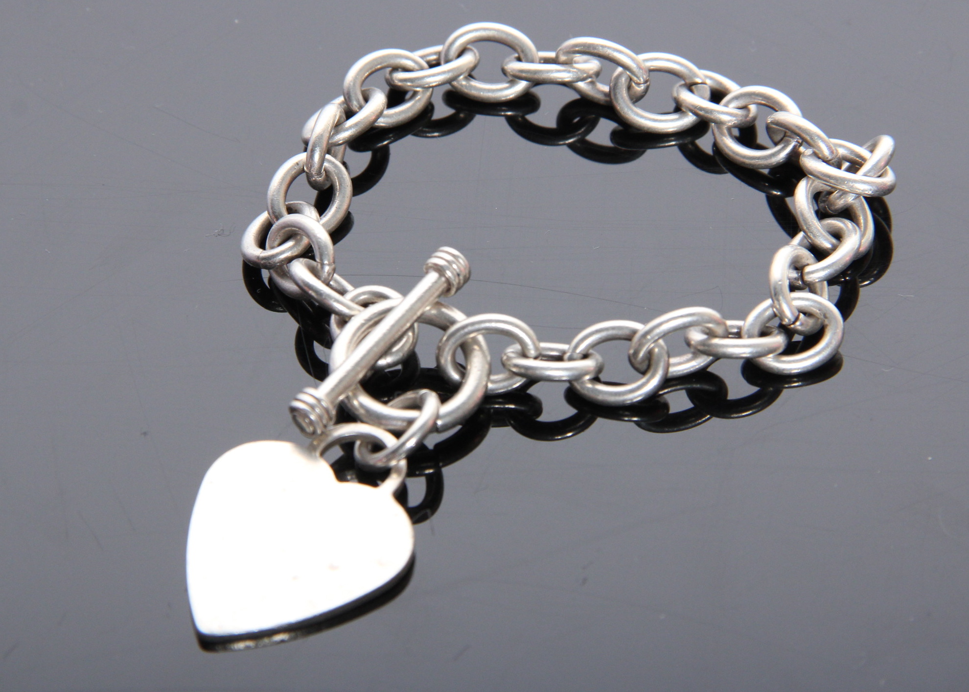 Tiffany Style Heart Bracelet EBTH