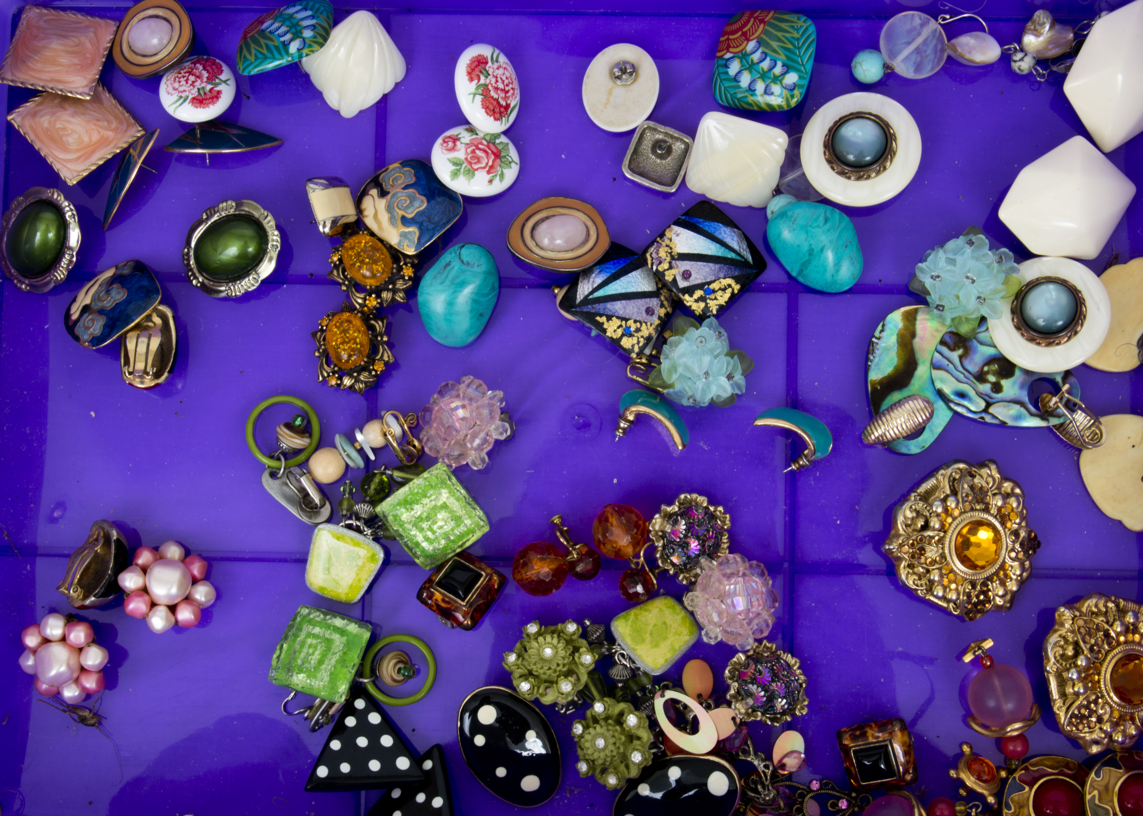 Colorful Costume Earring Collection EBTH