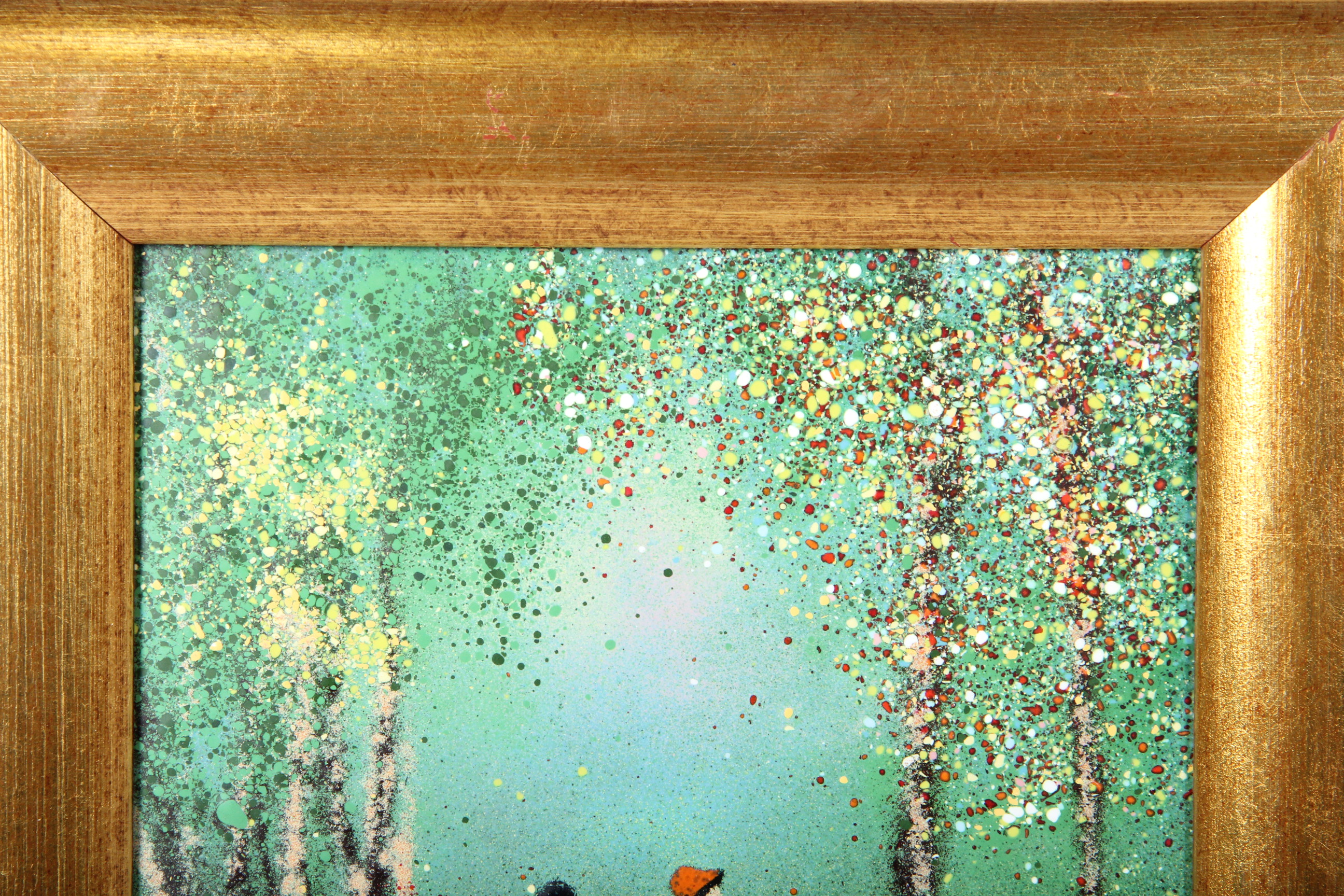 lexington ky auto painting Original Louis on Cardin Enamel Copper : Painting EBTH