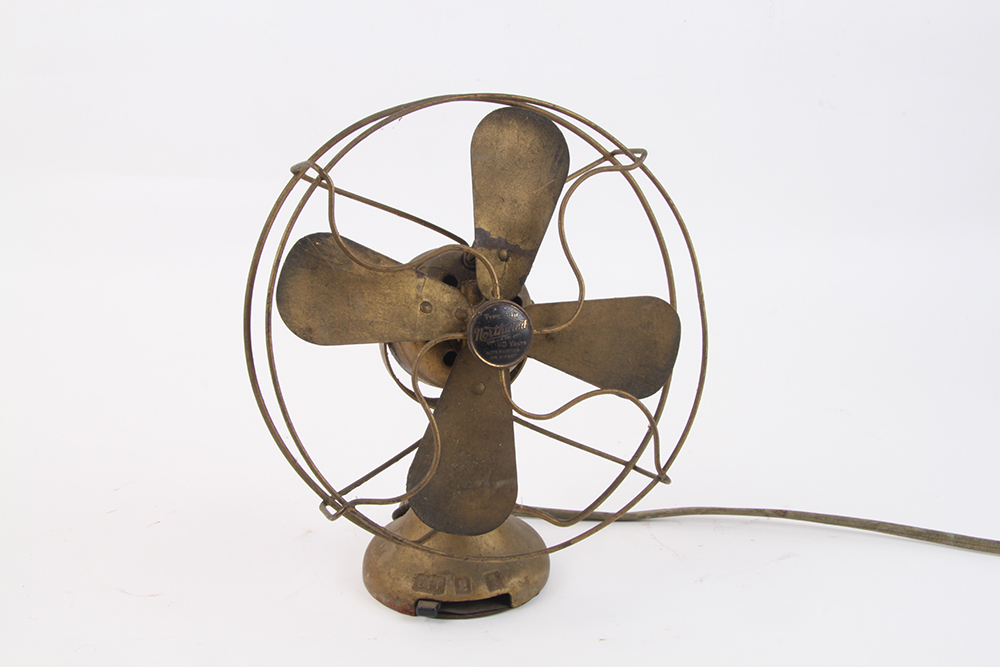 Pair of Vintage Metal Desk Fans EBTH