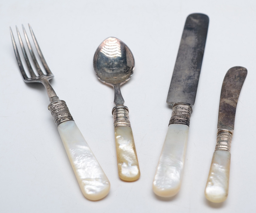 Antique Mother of Pearl Handle Flatware EBTH
