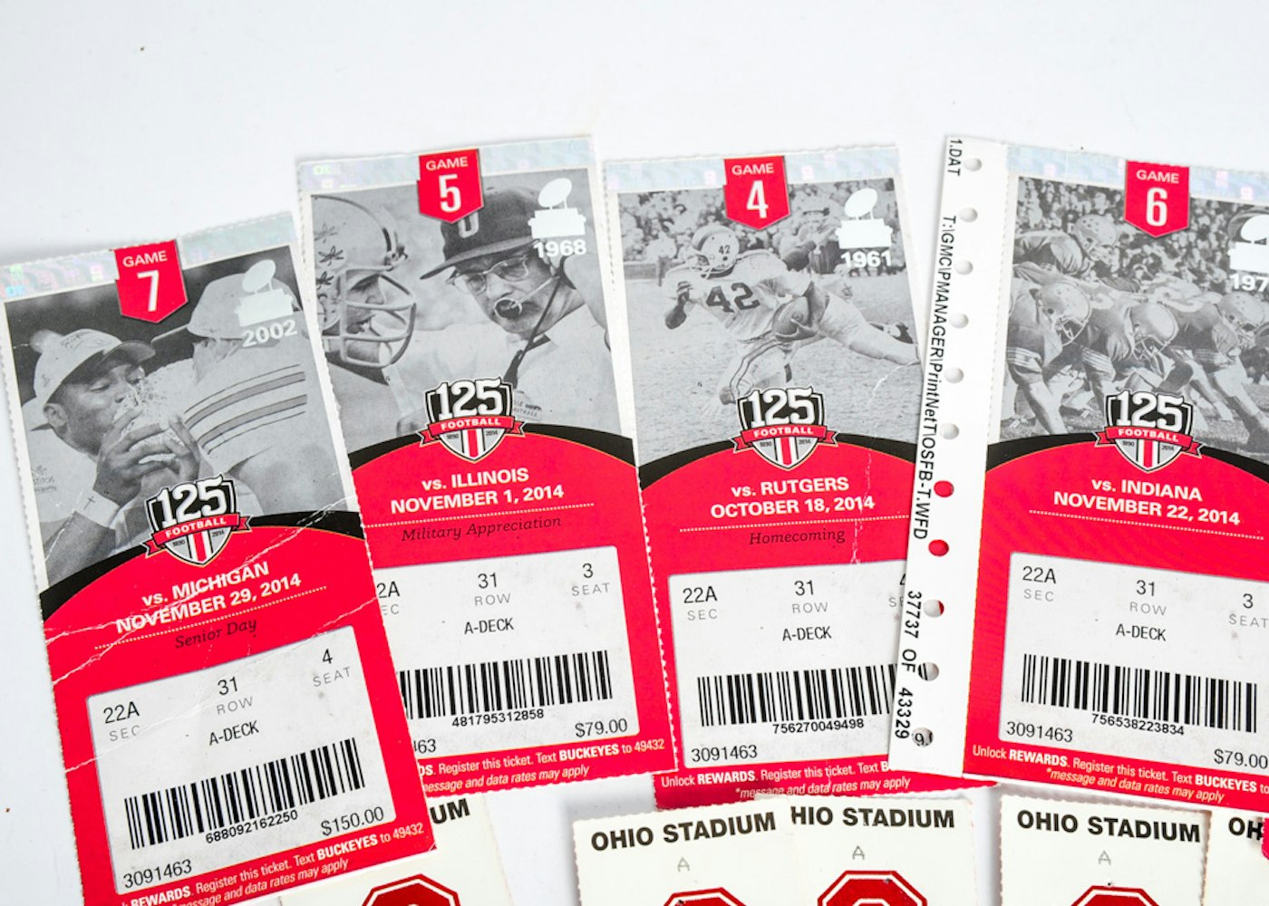 Ohio State University Football Championship Season Ticket ...