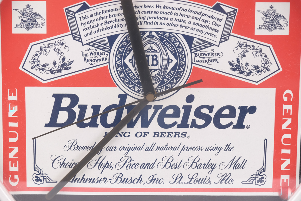 Budweiser Neon Wall Clock EBTH