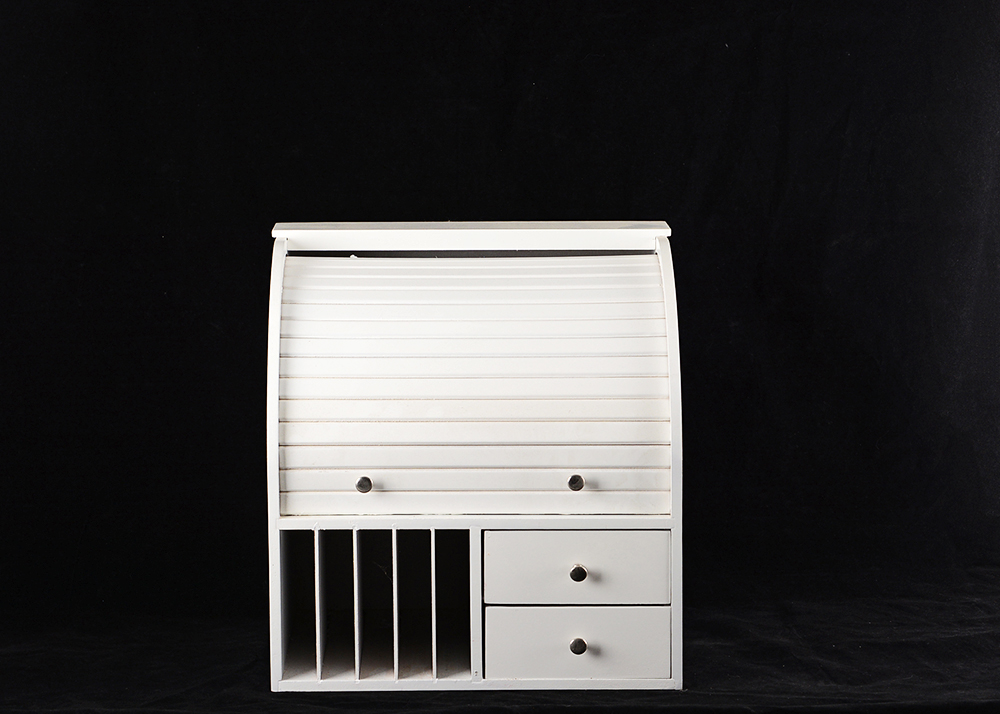 Roll Top Desk Organizer EBTH