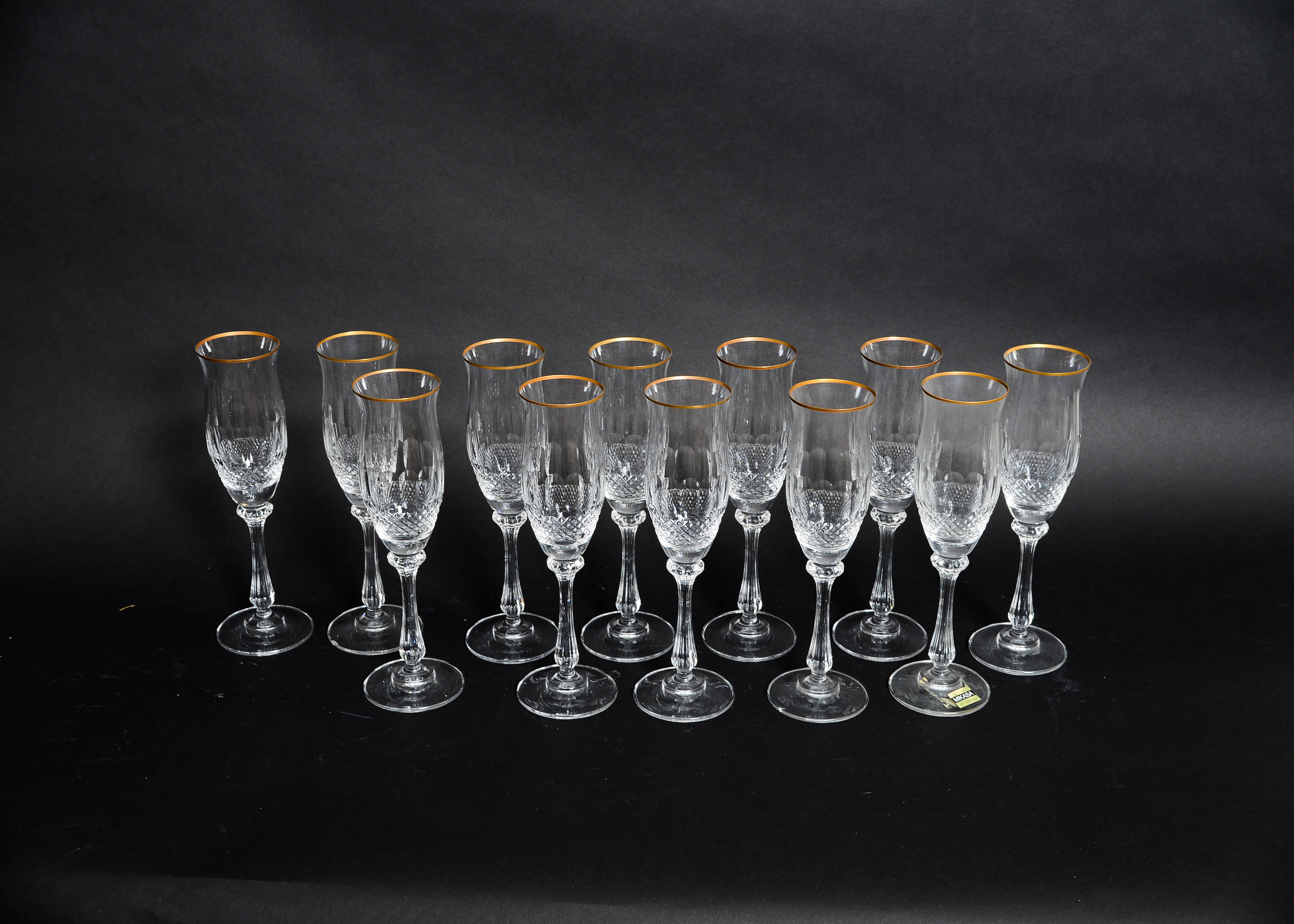 Mikasa Crystal Champagne Flutes EBTH