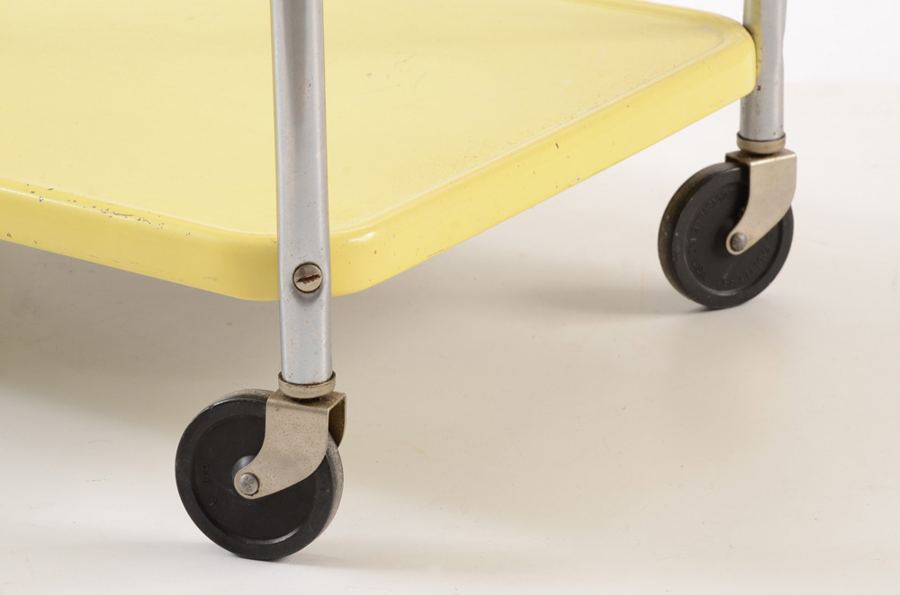 Mid Century Cosco Rolling Metal Utility Cart EBTH