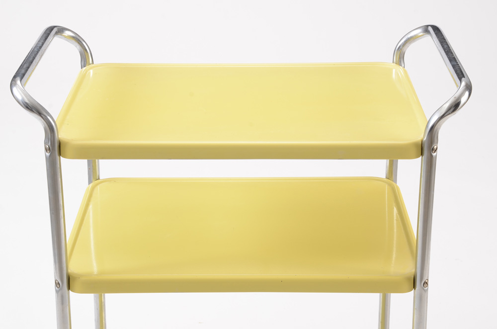 Mid Century Cosco Rolling Metal Utility Cart EBTH