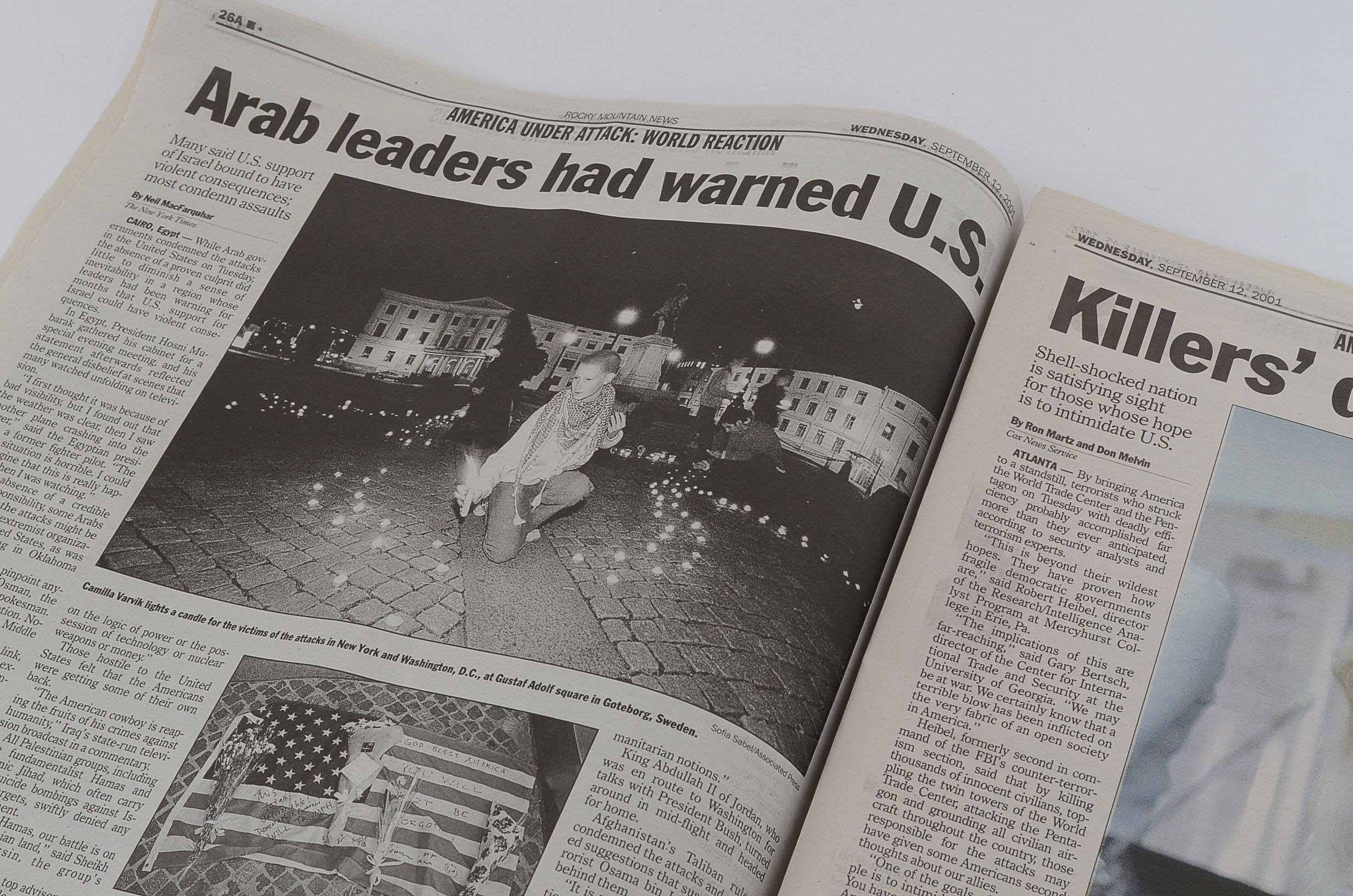 Rocky Mountain News, Sept. 12, 2001 Edition EBTH