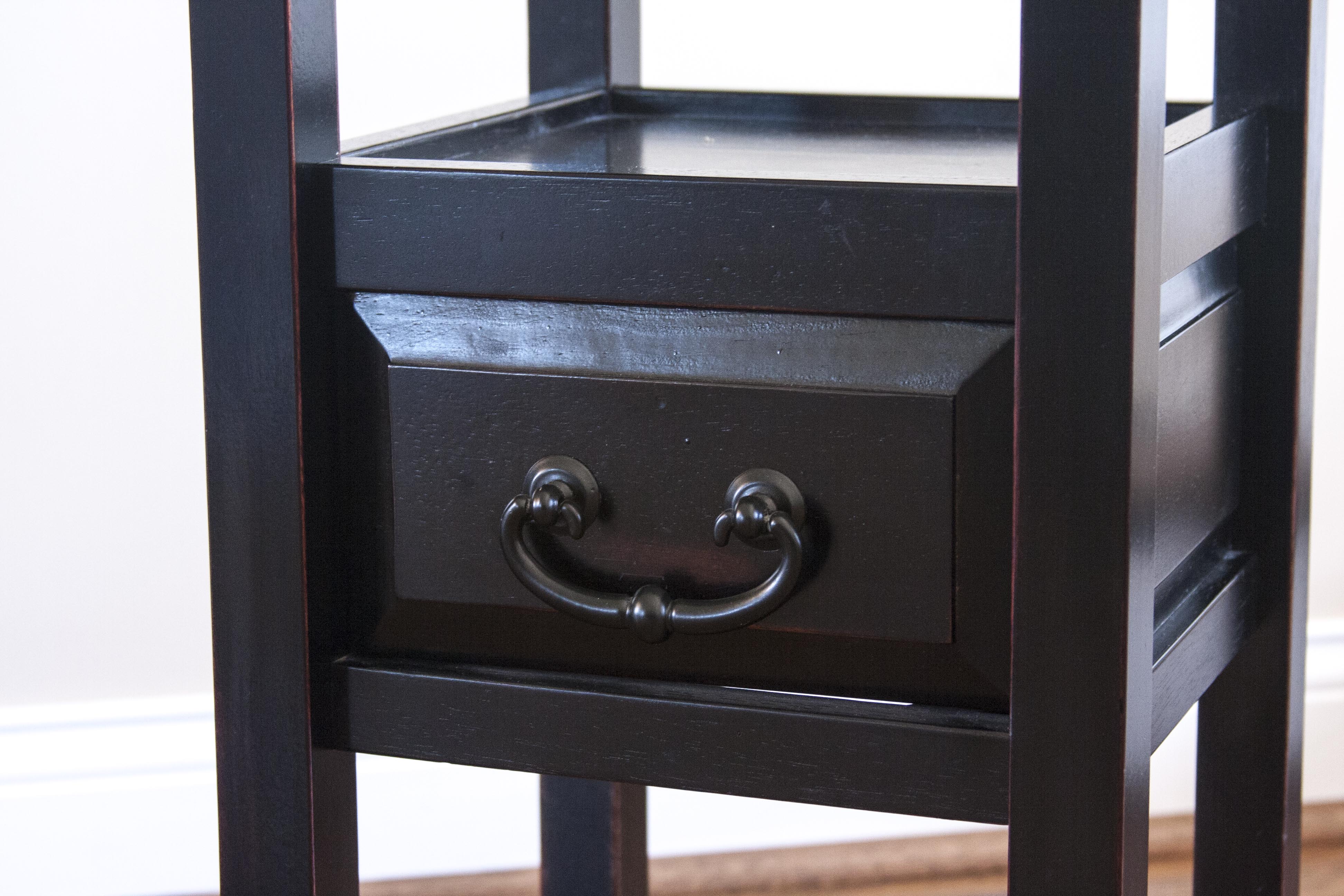 Dark Wood Accent Table EBTH