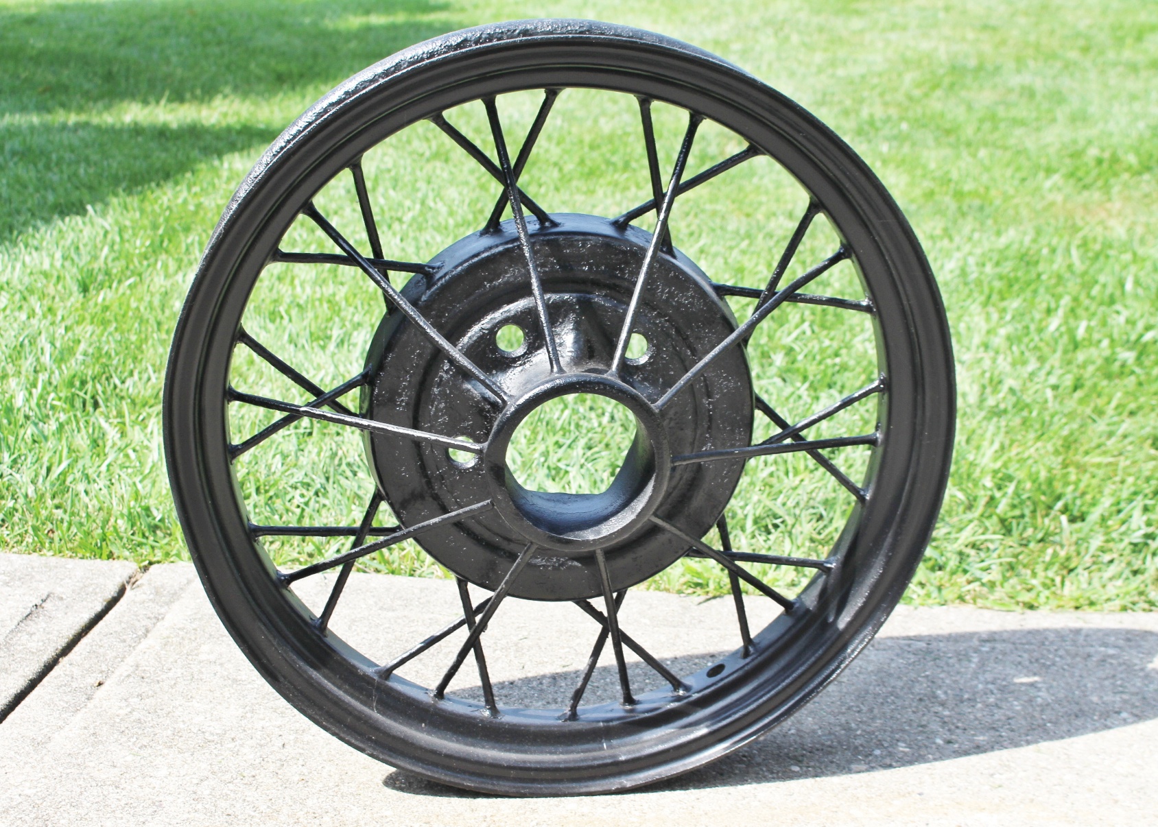 Antique Iron Spoke Wheel EBTH