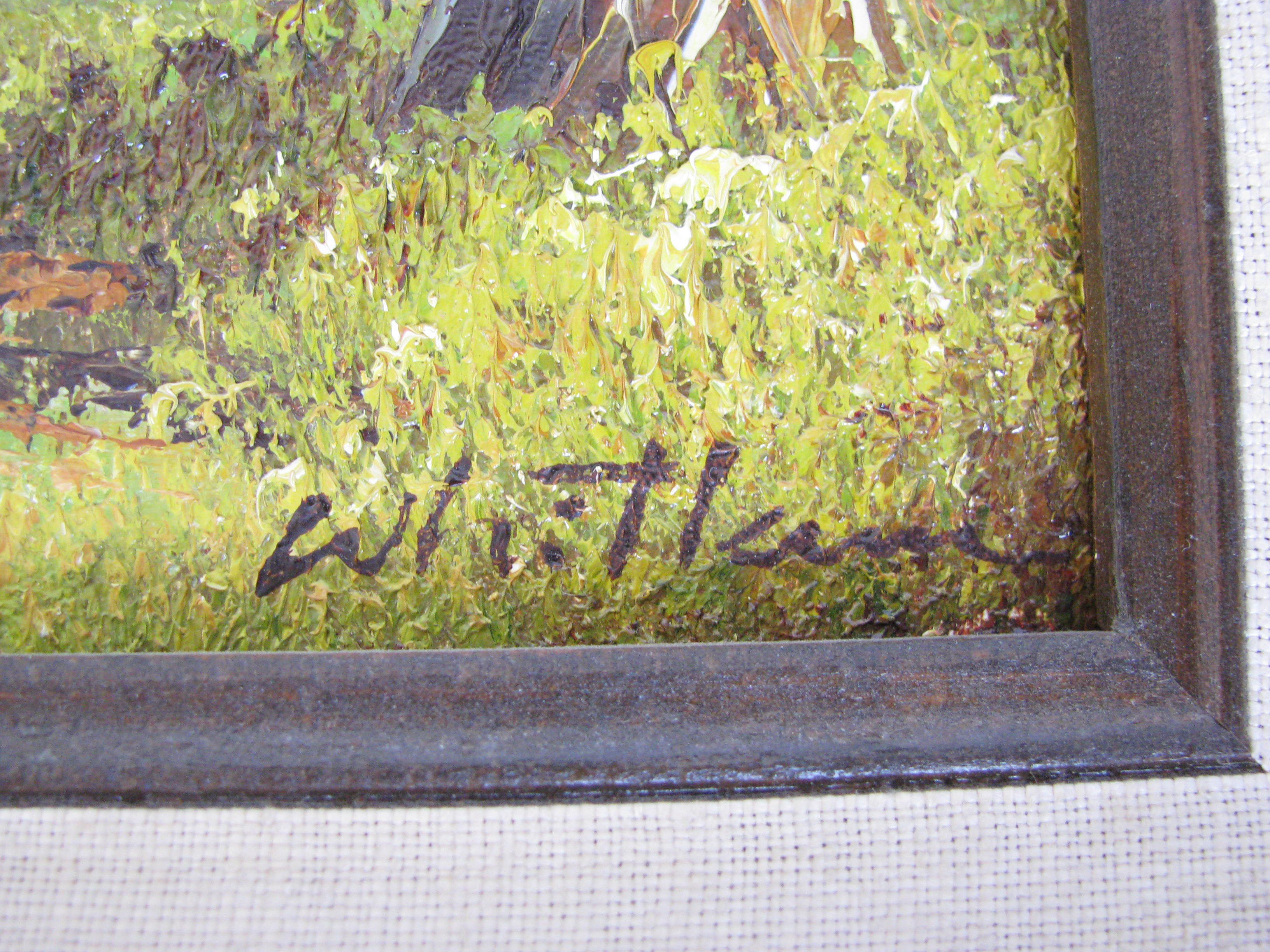 Original Whitlam Landscape Forest Oil Painting EBTH