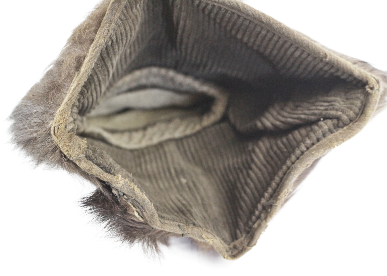 Vintage Bear Fur and Leather Gauntlet Riding Gloves EBTH