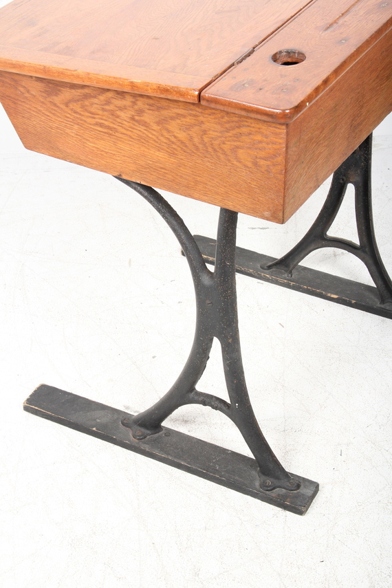 Vintage FlipTop School Desk and Chair EBTH