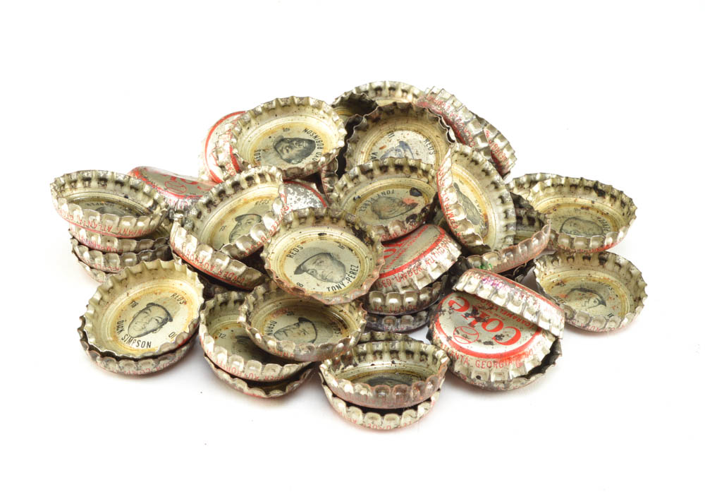 1960s Coke Baseball Player Bottle Caps EBTH