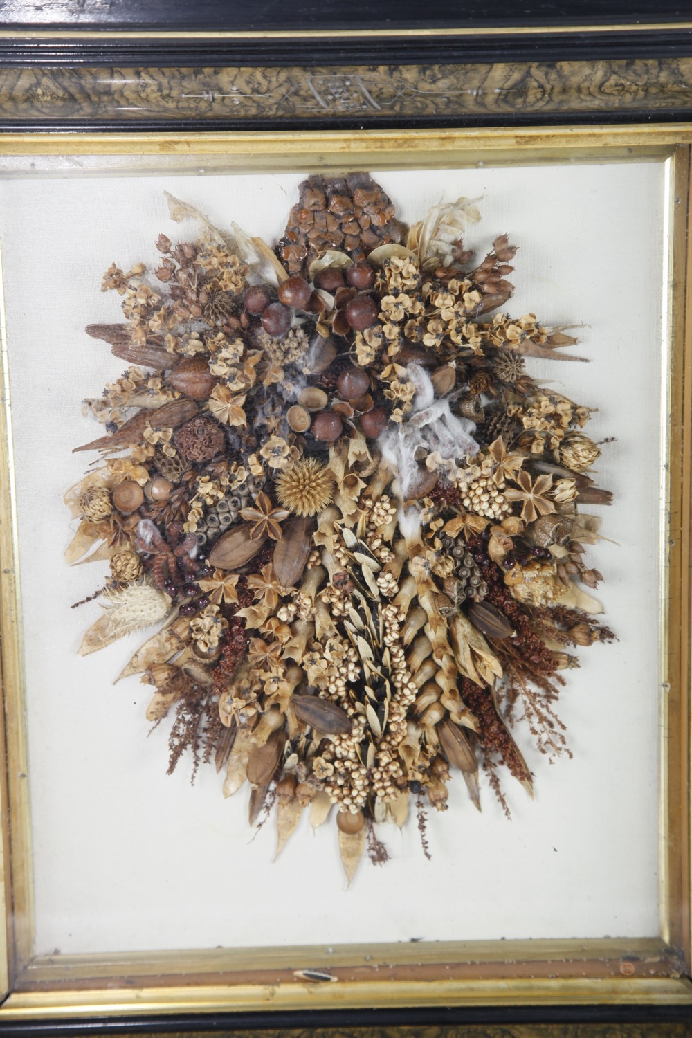 Victorian Shadow Box Flower Diorama EBTH