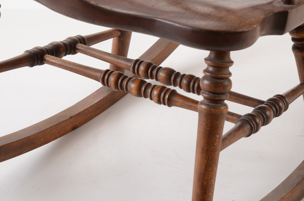 Rocking Chair Rails / Antique Arts and Crafts Mission Oak Ladder Back Hip Rail ... - It has simple and attractive lines, it is with the chair temporarily assembled, conover uses the curved back rail to align the drill at the correct angle.