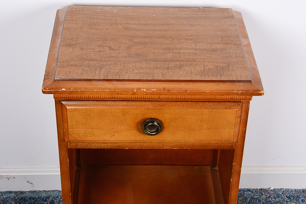 Wooden Bedside Table EBTH