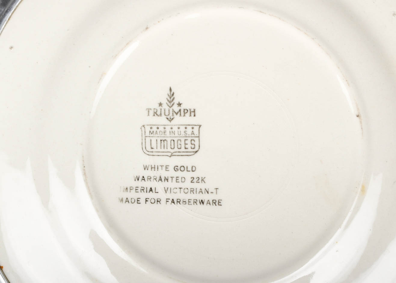 Limoges "Triumph Imperial Victorian for Limoges" Plate EBTH