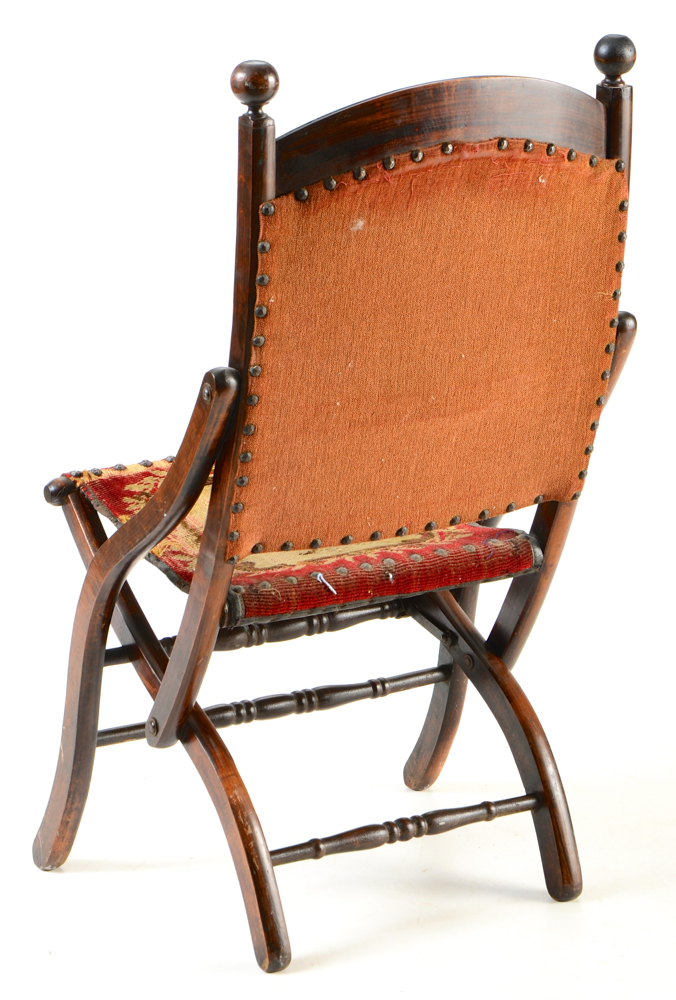 Victorian Folding Carpet Chair EBTH