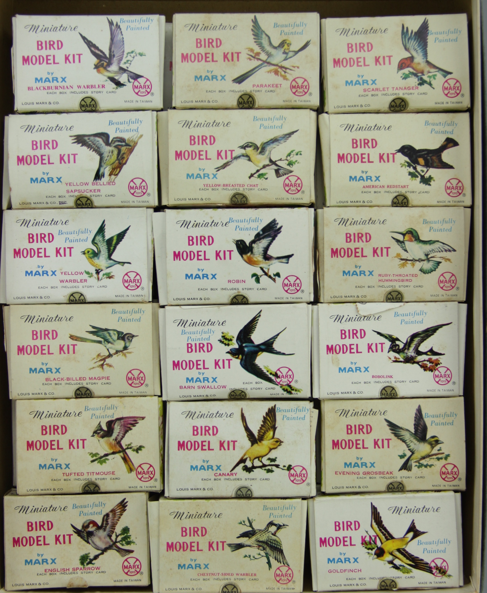 Collection of Bird Model Kits by Marx Circa 1960s EBTH