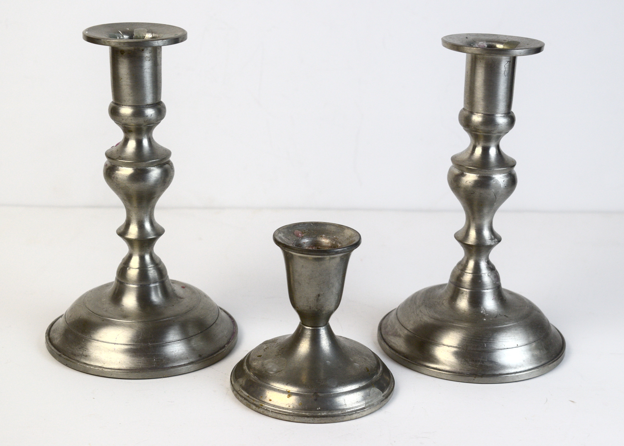 Pewter Candlesticks EBTH