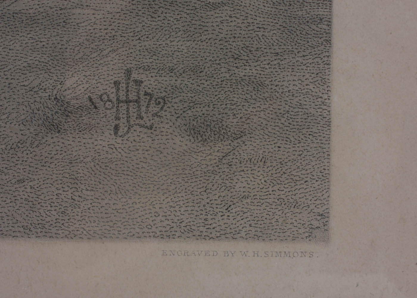 1873 Steel Cut Engraving After a Henry le Jeune Painting EBTH