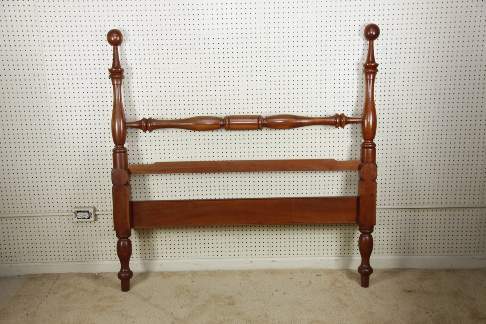 Full Size Cherry Cannonball Bed EBTH