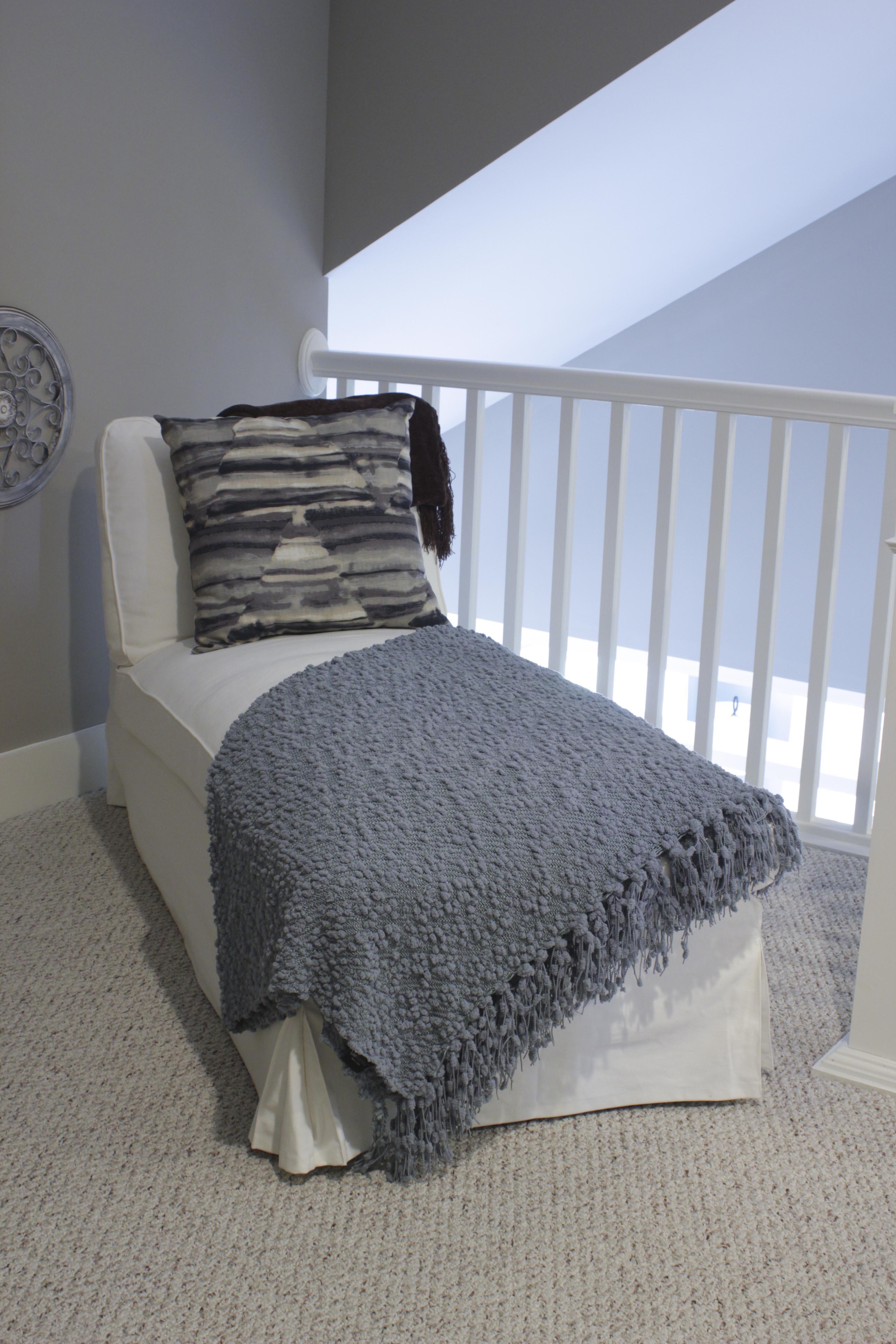 Chaise Lounge with Pillow and Throws EBTH