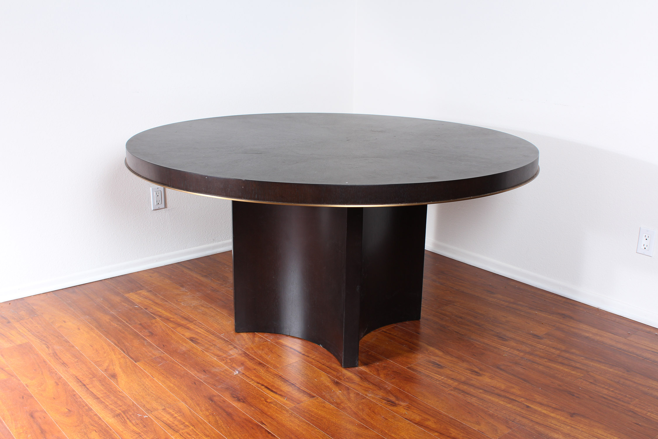 Crate+Barrel Pedestal Dining Table EBTH