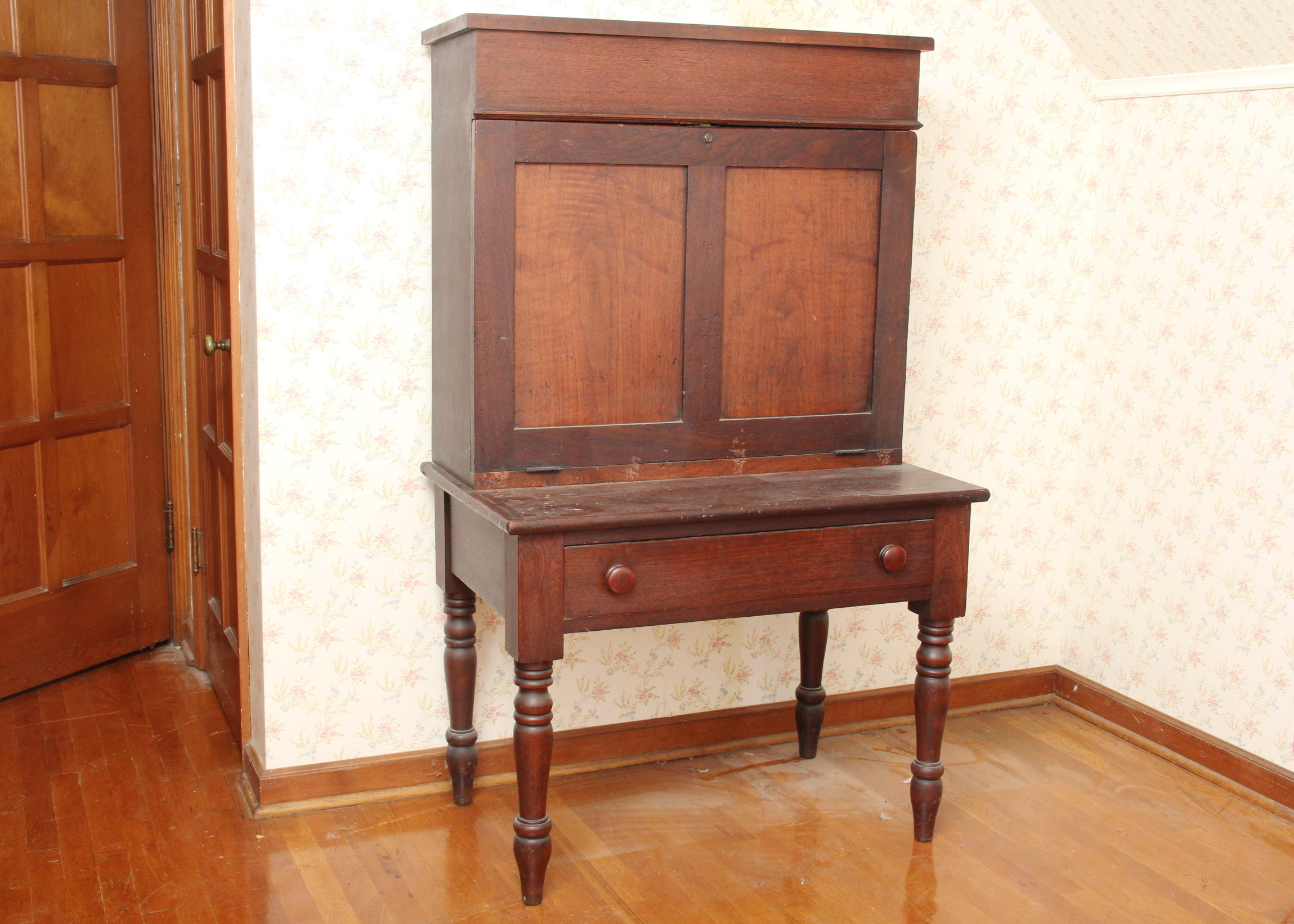 Antique Walnut Plantation Desk Ebth
