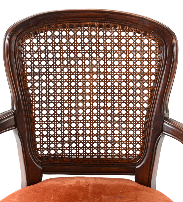 Reproduction Queen Anne Style Cane Back Chair EBTH