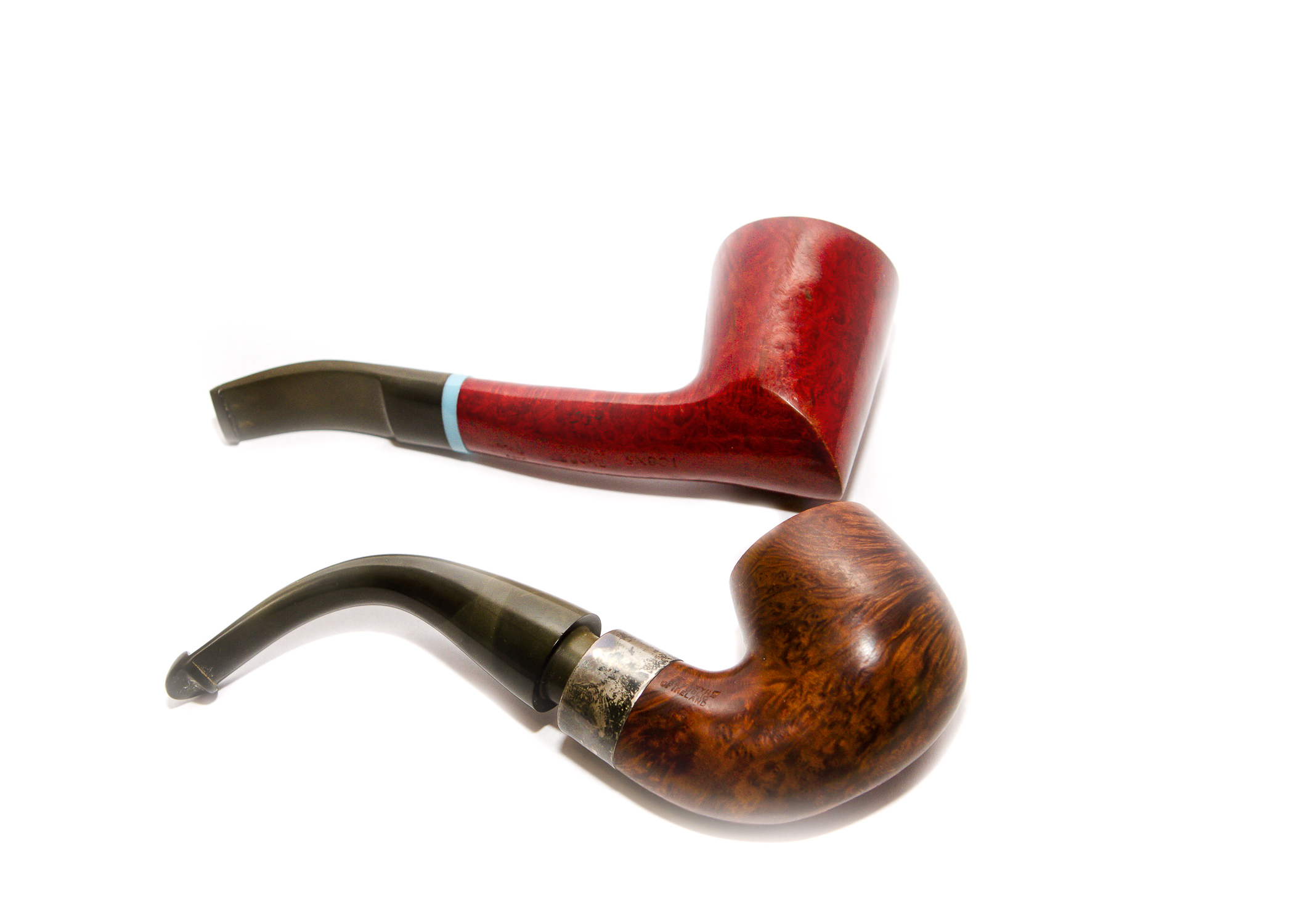 Pair of English and Irish Smoking Pipes EBTH