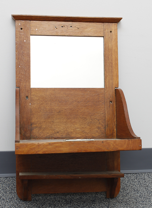 Antique Wall Shelf with Mirror EBTH