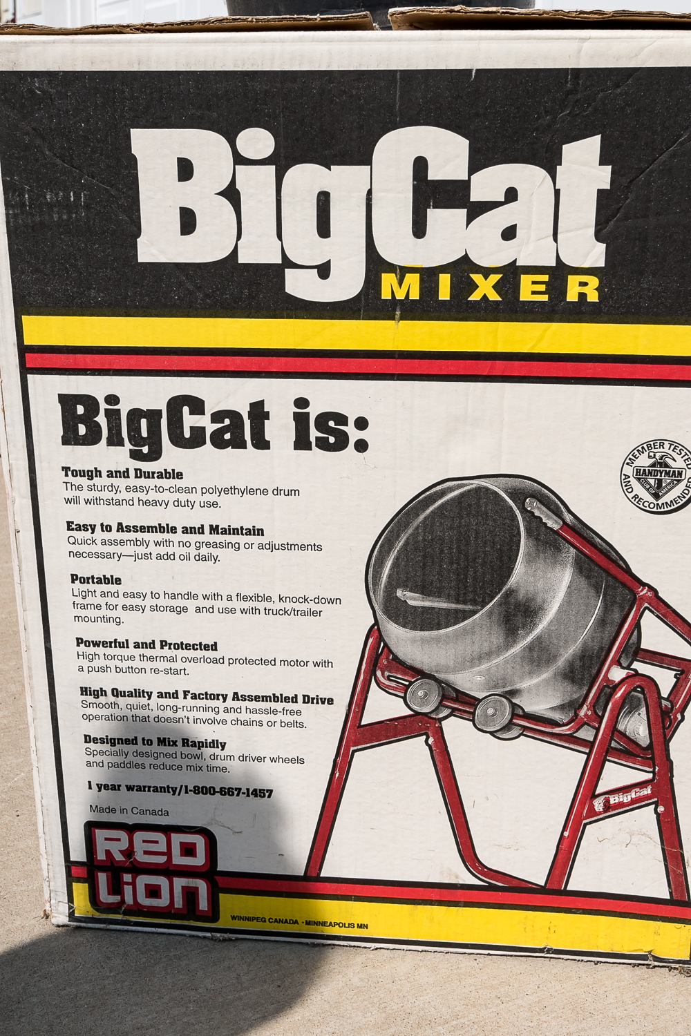 Red Lion Cement Mixer EBTH