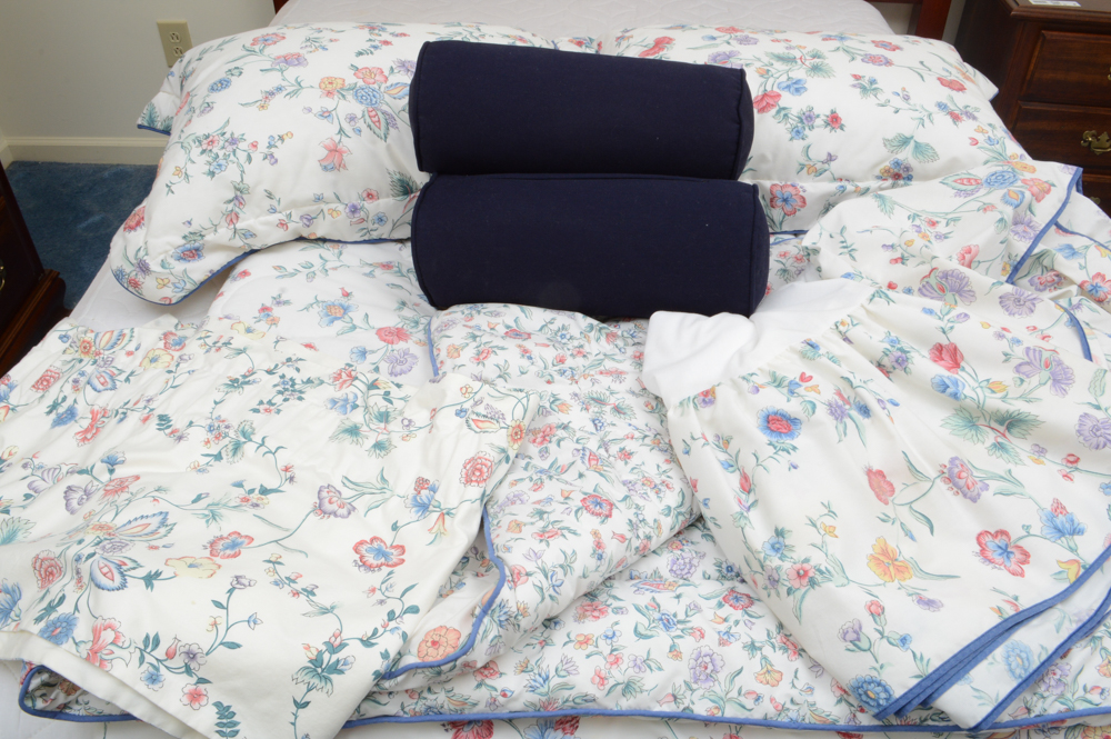 Laura Ashley Bed Linens and Window Valance EBTH